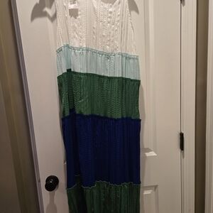 Colorblock Maxi Dress